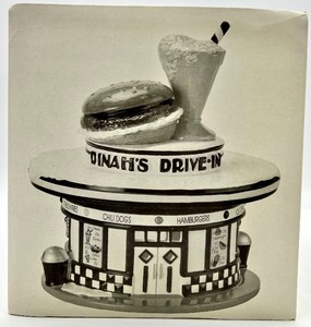 lot 53 image: DEPARTMENT 56 SNOW VILLAGE DINAHS DRIVE IN In Box