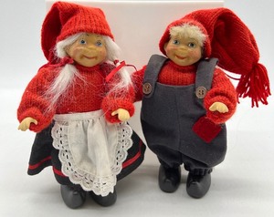 lot 89 image: TREGAARDENS FULEKNS -DROBAK, NORWAY Girl and Guy Figurines