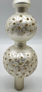 lot 363 image: German KREBS GLAS LAUSCHA Glass Tree Topper
