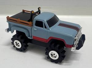 lot 4 image: 1980s Schaper Stomper 4X4 Dodge Ram Warlock Blue Pickup Truck Like New (ONOFF Switch Missing)