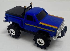 lot 9 image: 1980s Schaper Stomper 4X4 Chevy Pickup Honcho Blue  (Works Great) (VERY CLEAN)