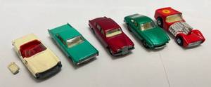 lot 15 image: Vintage Misc. MATCHBOX Lesneys No.19, 24, 27, 31, 75,  (ALL VERY CLEAN) (No. 27 Has Broken Passengers Side Door)