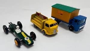 lot 19 image: Vintage MATCHBOX Lesneys No. 37 Coca-Cola, NO. 19 Lotus, No. 60 Site Hut Truck (LIKE NEW CONDITION)
