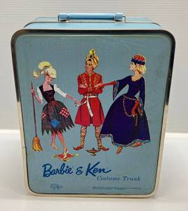 lot 24 image: 1964 Barbie & Ken Costume Trunk (Inside Is A Little Beat Up)
