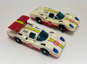 lot 71 image: Two 1960s Ideal Toys Motorrific Chaparral D2 (No Motors) Like New (Engines Where Sold Separately) 1 Missing Spoiler