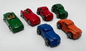 lot 107 image: Misc. Miniature Die-Cast Cars With Metal Wheels