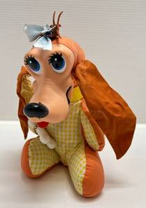 lot 148 image: 1960s Mattel Talking T Bone Dog WCollar Bone (Great Shape Voice Box Not Working)