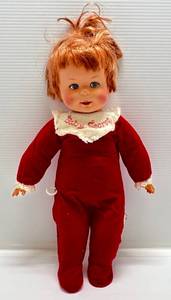 lot 200 image: 1965 Mattel Talking Baby Secret Doll (Works)