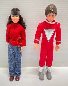 lot 222 image: 1970s Matel Mork & Mindy Dolls 9 (VERY CLEAN)
