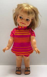 lot 225 image: 1967 Ideal Brand Giggles Doll 18
