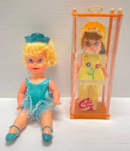 lot 240 image: 1969 Mattel Blonde Dancerina Ballerina Doll 11 & Winnie By Fun World Doll In Original Package