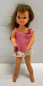 lot 255 image: 1965 (RARE) Mattel Barbie Sister Tutti Brunette Hair Bendable (Great Condition)