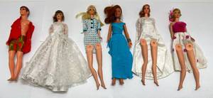 lot 261 image: 1960s70s Barbies For Parts & More