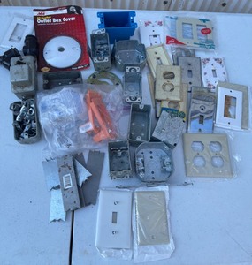Assorted electrical repair pieces