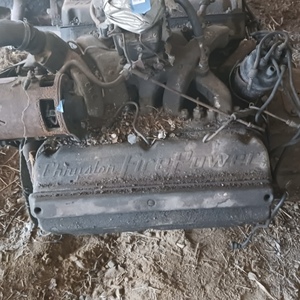 Chrysler Fire Power Hemi engine with transmission