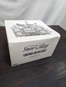 Department 56 Snow Village Christmas Lake High School
