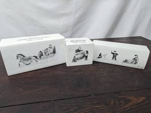 Three Department 56 Snow Village Items