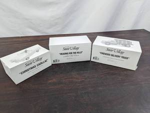 Three Department 56 Snow Village Items