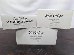 Three Department 56 Snow Village Items
