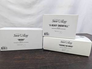 Three Department 56 Snow Village Items