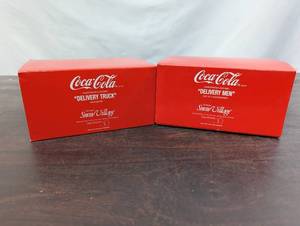 Two Department 56 Snow Village Coca-Cola Items