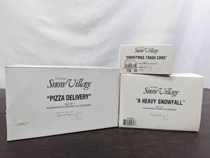 Three Department 56 Snow Village Items