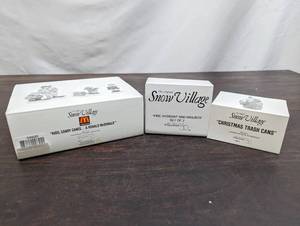 Three Department 56 Snow Village Items