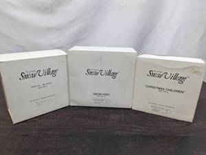 Three Department 56 Snow Village Items