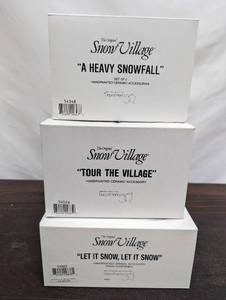 Three Department 56 Snow Village Items