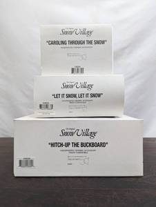 Three Department 56 Snow Village Items