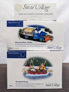 Three Department 56 Snow Village Items