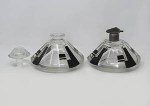 lot 7 image: Karl Palda  Vintage art Deco Glass Atomizer and Perfume Bottle