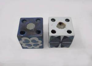 lot 25 image: Pair of MCM (vintage) for Royal Copenhagen by Ingee-Lise Koefoed candle holders