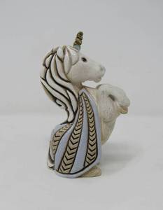 lot 74 image: Rearing Unicorn--Artesaria Rinconada  Silver Anniversary Series  Signed by Uruguayan Artist
