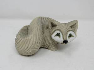 lot 77 image: Fox Mom and Baby  Artesaria Rinconada  Silver Anniversary series signed by Uruguayan Artist