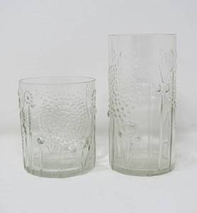 lot 94 image: 5 Iittala Glass Flora Tumblers