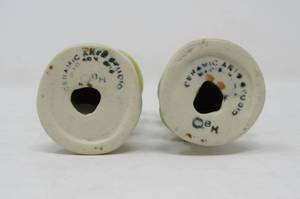 lot 99 image: Ceramic Asian Boy and Girl