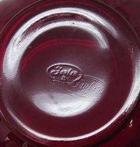 lot 155 image: Fenton Pitcher  Jacqueline rose red Pitcher