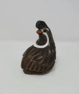 lot 80 image: 5 pc  Hen, Toucan, Duck & Duckling, Dove ( Artesaria Rinconada  Silver Anniversary Series signed by Uruguayan Artist