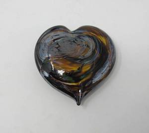 lot 179 image: heart paperweight signed and dated
