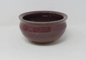 lot 56 image: Minnesota Potters (2 pieces) Pottery Bowl signed by Husby  Pottery bowl by Mel Jacobson
