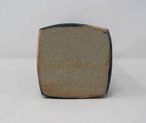 lot 168 image: Charles Halling  Ceramic Vase  blues, pink on cream (8 x 3)