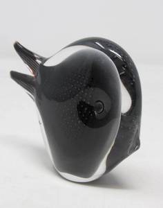 lot 180 image: Konst glass Black fish paperweight