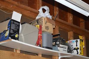 lot 108 image: Everything on the shelf - Amazing Garage Finds