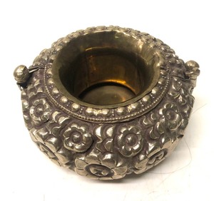 Antique Tibetan Silver Bracelet  Cup