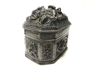 Wonderful Antique Burmese Silver Box