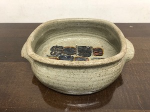Signed Mid Century Stoneware Art Pottery Bowl