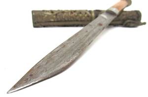 Antique Chinese or Tibetan Nomads Trousse EatingKnife Set