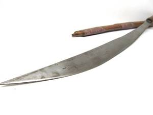 Antique Indonesian Sword wCarved Wood Scabbard