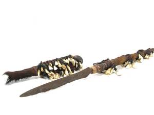 Large Ornate Dayak Headhunters Spear or Bladed Weapon